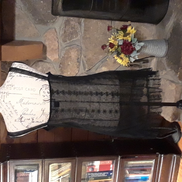 Sheer lace & mesh nightie - Picture 5 of 7